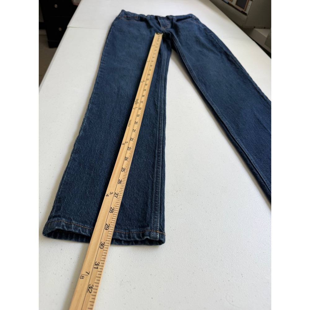 Abercrombie & Fitch Mid Rise 90s Straight Jeans Dark Wash Size 24 Regular - Picture 6 of 8